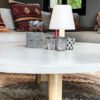 Table basse ronde béton ciré sur mesure - plateau béton ciré - pieds métal ou bois - L’atelier Place est spécialisé dans la réalisation de mobilier d’intérieur sur mesure en béton ciré L’atelier Place est spécialisé dans la réalisation de mobilier d’intérieur sur mesure en béton ciré. Table basse béton ciré entièrement réalisée à la main et personnalisable. Table basse béton ciré sur mesure - plateau béton ciré - pieds métal ou bois- : table , table basse , meuble tv , desserte … C’est Innovant ! Grâce à la mise au point d’un concept innovant aussi bien dans la matière que dans la structure, les meubles béton ciré sont léger et facile d’entretien - Du choix ! Décliné dans une multitude de couleurs, de formes et de dimensions, le design est épuré et élégant, il répondra à toutes les attentes et les exigences de décorations - Unique ! Le rendu de la matière confère un aspect unique à chaque meuble. La vaste gamme de piètements proposés est personnalisable et les dimensions infinies pour personnaliser son meuble - Handmade ! Tous les meubles sont conçus et réalisés à la main de la tête aux pieds .Fabriqué sous 10 jours puis expédiés dans toute la France . Le béton ciré est un matériau moderne et esthétique qui combine l’apparence du béton avec une finition lisse et brillante. Il est souvent utilisé pour les revêtements de sols, murs, meubles, et même les plans de travail en raison de son aspect contemporain et de ses propriétés pratiques. Le béton ciré est apprécié pour sa résistance, sa durabilité et sa facilité d’entretien. Il est composé de béton, de pigments, de résines et d’autres additifs qui permettent de créer une finition lisse et uniforme BETON CIRE - TABLE -TABLE A DINER - TABLE SUR MESURE – TABLE BETON CIRE - TABLE REUNION - TABLE BASSE SUR MESURE – TABLE - BASSE BETON CIRE - TABLE BASSE – MEUBLE - MOBILIER SUR MESURE - MOBILIER BETON CIRE - FAIT MAIN – HANDMADE - PIEDS TABLE – PIEDS METAL - ILOT CENTRAL – BUREAU – SALON - SUR MESURE – DECORATION - DESIGN – MEUBLE - TABLE DE DINER – CUISINE – COMPTEMPORAIN - BOHEME CHIC - table béton ciré sur mesure - table fait main - table à diner - table repas - table salle à manger