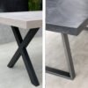 Table béton ciré sur mesure Pieds métal – Image 12