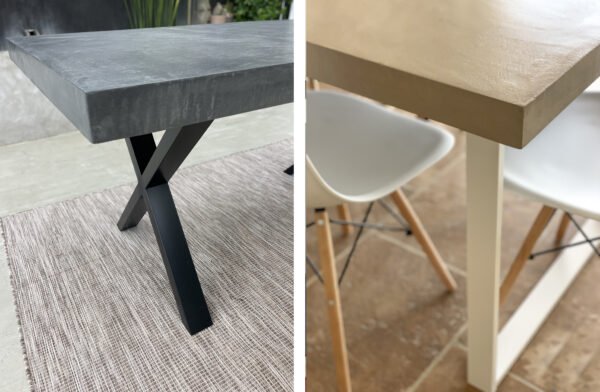 Table béton ciré sur mesure - plateau béton ciré - pieds métal ou bois - L’atelier Place est spécialisé dans la réalisation de mobilier d’intérieur sur mesure en béton ciré L’atelier Place est spécialisé dans la réalisation de mobilier d’intérieur sur mesure en béton ciré. Table basse béton ciré entièrement réalisée à la main et personnalisable. Table basse béton ciré sur mesure - plateau béton ciré - pieds métal ou bois- : table , table basse , meuble tv , desserte … C’est Innovant ! Grâce à la mise au point d’un concept innovant aussi bien dans la matière que dans la structure, les meubles béton ciré sont léger et facile d’entretien - Du choix ! Décliné dans une multitude de couleurs, de formes et de dimensions, le design est épuré et élégant, il répondra à toutes les attentes et les exigences de décorations - Unique ! Le rendu de la matière confère un aspect unique à chaque meuble. La vaste gamme de piètements proposés est personnalisable et les dimensions infinies pour personnaliser son meuble - Handmade ! Tous les meubles sont conçus et réalisés à la main de la tête aux pieds .Fabriqué sous 10 jours puis expédiés dans toute la France . Le béton ciré est un matériau moderne et esthétique qui combine l’apparence du béton avec une finition lisse et brillante. Il est souvent utilisé pour les revêtements de sols, murs, meubles, et même les plans de travail en raison de son aspect contemporain et de ses propriétés pratiques. Le béton ciré est apprécié pour sa résistance, sa durabilité et sa facilité d’entretien. Il est composé de béton, de pigments, de résines et d’autres additifs qui permettent de créer une finition lisse et uniforme BETON CIRE - TABLE -TABLE A DINER - TABLE SUR MESURE – TABLE BETON CIRE - TABLE REUNION - TABLE BASSE SUR MESURE – TABLE - BASSE BETON CIRE - TABLE BASSE – MEUBLE - MOBILIER SUR MESURE - MOBILIER BETON CIRE - FAIT MAIN – HANDMADE - PIEDS TABLE – PIEDS METAL - ILOT CENTRAL – BUREAU – SALON - SUR MESURE – DECORATION - DESIGN – MEUBLE - TABLE DE DINER – CUISINE – COMPTEMPORAIN - BOHEME CHIC - table béton ciré sur mesure - table fait main - table à diner - table repas - table salle à manger