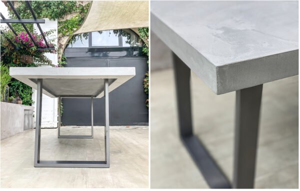 Table béton ciré