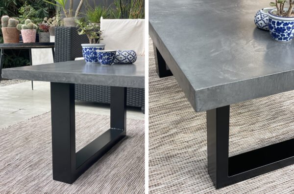 Table basse béton ciré sur mesure - plateau béton ciré - pieds métal ou bois - L’atelier Place est spécialisé dans la réalisation de mobilier d’intérieur sur mesure en béton ciré L’atelier Place est spécialisé dans la réalisation de mobilier d’intérieur sur mesure en béton ciré. Table basse béton ciré entièrement réalisée à la main et personnalisable. Table basse béton ciré sur mesure - plateau béton ciré - pieds métal ou bois- : table , table basse , meuble tv , desserte … C’est Innovant ! Grâce à la mise au point d’un concept innovant aussi bien dans la matière que dans la structure, les meubles béton ciré sont léger et facile d’entretien - Du choix ! Décliné dans une multitude de couleurs, de formes et de dimensions, le design est épuré et élégant, il répondra à toutes les attentes et les exigences de décorations - Unique ! Le rendu de la matière confère un aspect unique à chaque meuble. La vaste gamme de piètements proposés est personnalisable et les dimensions infinies pour personnaliser son meuble - Handmade ! Tous les meubles sont conçus et réalisés à la main de la tête aux pieds .Fabriqué sous 10 jours puis expédiés dans toute la France . Le béton ciré est un matériau moderne et esthétique qui combine l’apparence du béton avec une finition lisse et brillante. Il est souvent utilisé pour les revêtements de sols, murs, meubles, et même les plans de travail en raison de son aspect contemporain et de ses propriétés pratiques. Le béton ciré est apprécié pour sa résistance, sa durabilité et sa facilité d’entretien. Il est composé de béton, de pigments, de résines et d’autres additifs qui permettent de créer une finition lisse et uniforme BETON CIRE - TABLE -TABLE A DINER - TABLE SUR MESURE – TABLE BETON CIRE - TABLE REUNION - TABLE BASSE SUR MESURE – TABLE - BASSE BETON CIRE - TABLE BASSE – MEUBLE - MOBILIER SUR MESURE - MOBILIER BETON CIRE - FAIT MAIN – HANDMADE - PIEDS TABLE – PIEDS METAL - ILOT CENTRAL – BUREAU – SALON - SUR MESURE – DECORATION - DESIGN – MEUBLE - TABLE DE DINER – CUISINE – COMPTEMPORAIN - BOHEME CHIC - table béton ciré sur mesure - table fait main - table à diner - table repas - table salle à manger
