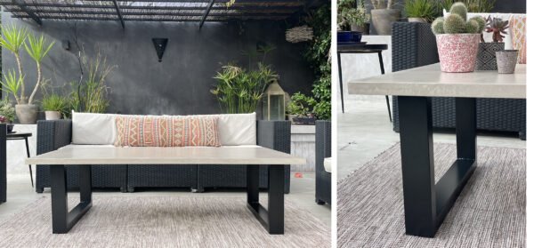 Table basse béton ciré sur mesure - plateau béton ciré - pieds métal ou bois - L’atelier Place est spécialisé dans la réalisation de mobilier d’intérieur sur mesure en béton ciré L’atelier Place est spécialisé dans la réalisation de mobilier d’intérieur sur mesure en béton ciré. Table basse béton ciré entièrement réalisée à la main et personnalisable. Table basse béton ciré sur mesure - plateau béton ciré - pieds métal ou bois- : table , table basse , meuble tv , desserte … C’est Innovant ! Grâce à la mise au point d’un concept innovant aussi bien dans la matière que dans la structure, les meubles béton ciré sont léger et facile d’entretien - Du choix ! Décliné dans une multitude de couleurs, de formes et de dimensions, le design est épuré et élégant, il répondra à toutes les attentes et les exigences de décorations - Unique ! Le rendu de la matière confère un aspect unique à chaque meuble. La vaste gamme de piètements proposés est personnalisable et les dimensions infinies pour personnaliser son meuble - Handmade ! Tous les meubles sont conçus et réalisés à la main de la tête aux pieds .Fabriqué sous 10 jours puis expédiés dans toute la France . Le béton ciré est un matériau moderne et esthétique qui combine l’apparence du béton avec une finition lisse et brillante. Il est souvent utilisé pour les revêtements de sols, murs, meubles, et même les plans de travail en raison de son aspect contemporain et de ses propriétés pratiques. Le béton ciré est apprécié pour sa résistance, sa durabilité et sa facilité d’entretien. Il est composé de béton, de pigments, de résines et d’autres additifs qui permettent de créer une finition lisse et uniforme BETON CIRE - TABLE -TABLE A DINER - TABLE SUR MESURE – TABLE BETON CIRE - TABLE REUNION - TABLE BASSE SUR MESURE – TABLE - BASSE BETON CIRE - TABLE BASSE – MEUBLE - MOBILIER SUR MESURE - MOBILIER BETON CIRE - FAIT MAIN – HANDMADE - PIEDS TABLE – PIEDS METAL - ILOT CENTRAL – BUREAU – SALON - SUR MESURE – DECORATION - DESIGN – MEUBLE - TABLE DE DINER – CUISINE – COMPTEMPORAIN - BOHEME CHIC - table béton ciré sur mesure - table fait main - table à diner - table repas - table salle à manger