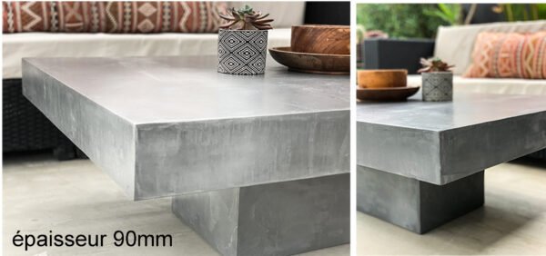 Table basse béton ciré sur mesure - plateau béton ciré - pieds métal ou bois - L’atelier Place est spécialisé dans la réalisation de mobilier d’intérieur sur mesure en béton ciré L’atelier Place est spécialisé dans la réalisation de mobilier d’intérieur sur mesure en béton ciré. Table basse béton ciré entièrement réalisée à la main et personnalisable. Table basse béton ciré sur mesure - plateau béton ciré - pieds métal ou bois- : table , table basse , meuble tv , desserte … C’est Innovant ! Grâce à la mise au point d’un concept innovant aussi bien dans la matière que dans la structure, les meubles béton ciré sont léger et facile d’entretien - Du choix ! Décliné dans une multitude de couleurs, de formes et de dimensions, le design est épuré et élégant, il répondra à toutes les attentes et les exigences de décorations - Unique ! Le rendu de la matière confère un aspect unique à chaque meuble. La vaste gamme de piètements proposés est personnalisable et les dimensions infinies pour personnaliser son meuble - Handmade ! Tous les meubles sont conçus et réalisés à la main de la tête aux pieds .Fabriqué sous 10 jours puis expédiés dans toute la France . Le béton ciré est un matériau moderne et esthétique qui combine l’apparence du béton avec une finition lisse et brillante. Il est souvent utilisé pour les revêtements de sols, murs, meubles, et même les plans de travail en raison de son aspect contemporain et de ses propriétés pratiques. Le béton ciré est apprécié pour sa résistance, sa durabilité et sa facilité d’entretien. Il est composé de béton, de pigments, de résines et d’autres additifs qui permettent de créer une finition lisse et uniforme BETON CIRE - TABLE -TABLE A DINER - TABLE SUR MESURE – TABLE BETON CIRE - TABLE REUNION - TABLE BASSE SUR MESURE – TABLE - BASSE BETON CIRE - TABLE BASSE – MEUBLE - MOBILIER SUR MESURE - MOBILIER BETON CIRE - FAIT MAIN – HANDMADE - PIEDS TABLE – PIEDS METAL - ILOT CENTRAL – BUREAU – SALON - SUR MESURE – DECORATION - DESIGN – MEUBLE - TABLE DE DINER – CUISINE – COMPTEMPORAIN - BOHEME CHIC - table béton ciré sur mesure - table fait main - table à diner - table repas - table salle à manger