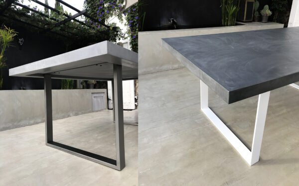 L’atelier Place est spécialisé dans la réalisation de mobilier d’intérieur sur mesure en béton ciré. Table béton ciré entièrement réalisée à la main et personnalisable. Table béton ciré sur mesure - plateau béton ciré - pieds métal ou bois- L’atelier Place est spécialisé dans la réalisation de mobilier d’intérieur sur mesure en béton ciré : table , table basse , meuble tv , desserte … C’est Innovant ! Grâce à la mise au point d’un concept innovant aussi bien dans la matière que dans la structure, les meubles béton ciré sont léger et facile d’entretien - Du choix ! Décliné dans une multitude de couleurs, de formes et de dimensions, le design est épuré et élégant, il répondra à toutes les attentes et les exigences de décorations - Unique ! Le rendu de la matière confère un aspect unique à chaque meuble. La vaste gamme de piètements proposés est personnalisable et les dimensions infinies pour personnaliser son meuble - Handmade ! Tous les meubles sont conçus et réalisés à la main de la tête aux pieds .Fabriqué sous 10 jours puis expédiés dans toute la France . Le béton ciré est un matériau moderne et esthétique qui combine l’apparence du béton avec une finition lisse et brillante. Il est souvent utilisé pour les revêtements de sols, murs, meubles, et même les plans de travail en raison de son aspect contemporain et de ses propriétés pratiques. Le béton ciré est apprécié pour sa résistance, sa durabilité et sa facilité d’entretien. Il est composé de béton, de pigments, de résines et d’autres additifs qui permettent de créer une finition lisse et uniforme BETON CIRE - TABLE -TABLE A DINER - TABLE SUR MESURE – TABLE BETON CIRE - TABLE REUNION - TABLE BASSE SUR MESURE – TABLE - BASSE BETON CIRE - TABLE BASSE – MEUBLE - MOBILIER SUR MESURE - MOBILIER BETON CIRE - FAIT MAIN – HANDMADE - PIEDS TABLE – PIEDS METAL - ILOT CENTRAL – BUREAU – SALON - SUR MESURE – DECORATION - DESIGN – MEUBLE - TABLE DE DINER – CUISINE - COMPTEMPORAIN BOHEME CHIC - table béton ciré sur mesure - table fait main - table à diner - table repas - table salle à manger
