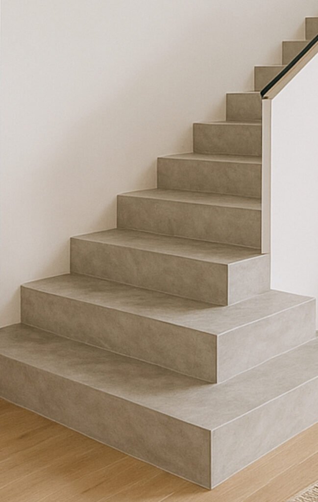 L'atelier Place vous propose l’application de béton ciré Idéal en extérieur comme en intérieur le béton ciré est la matière parfaite sur tout supports